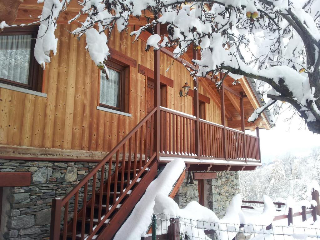 Eco Chalet Maison Dominique 查兰德圣安塞尔 外观 照片